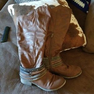 Pop womens brown boots